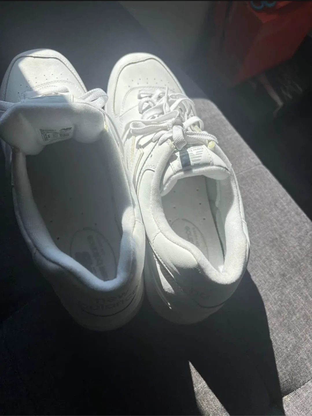 New Balance 574 All White - Size 12 US image indicator(5)