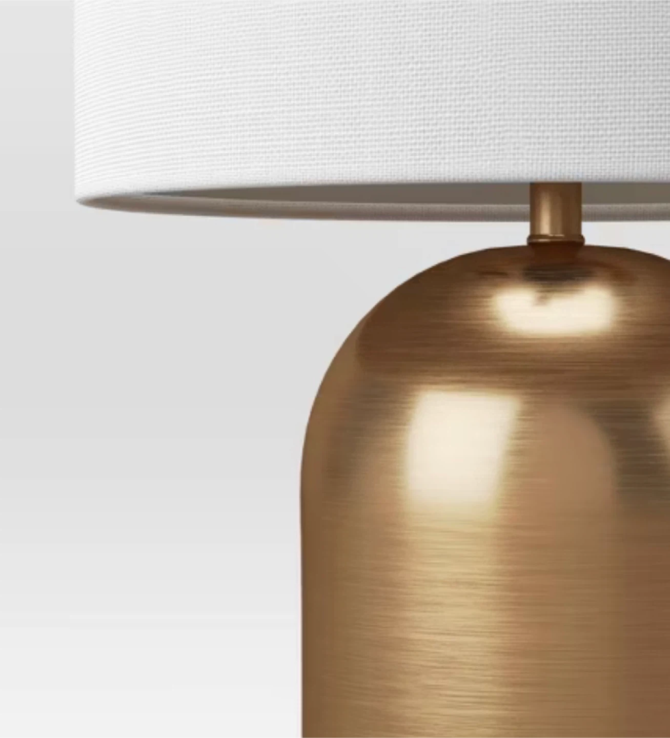 Gold Accent Lamp with White Shade - photo 2