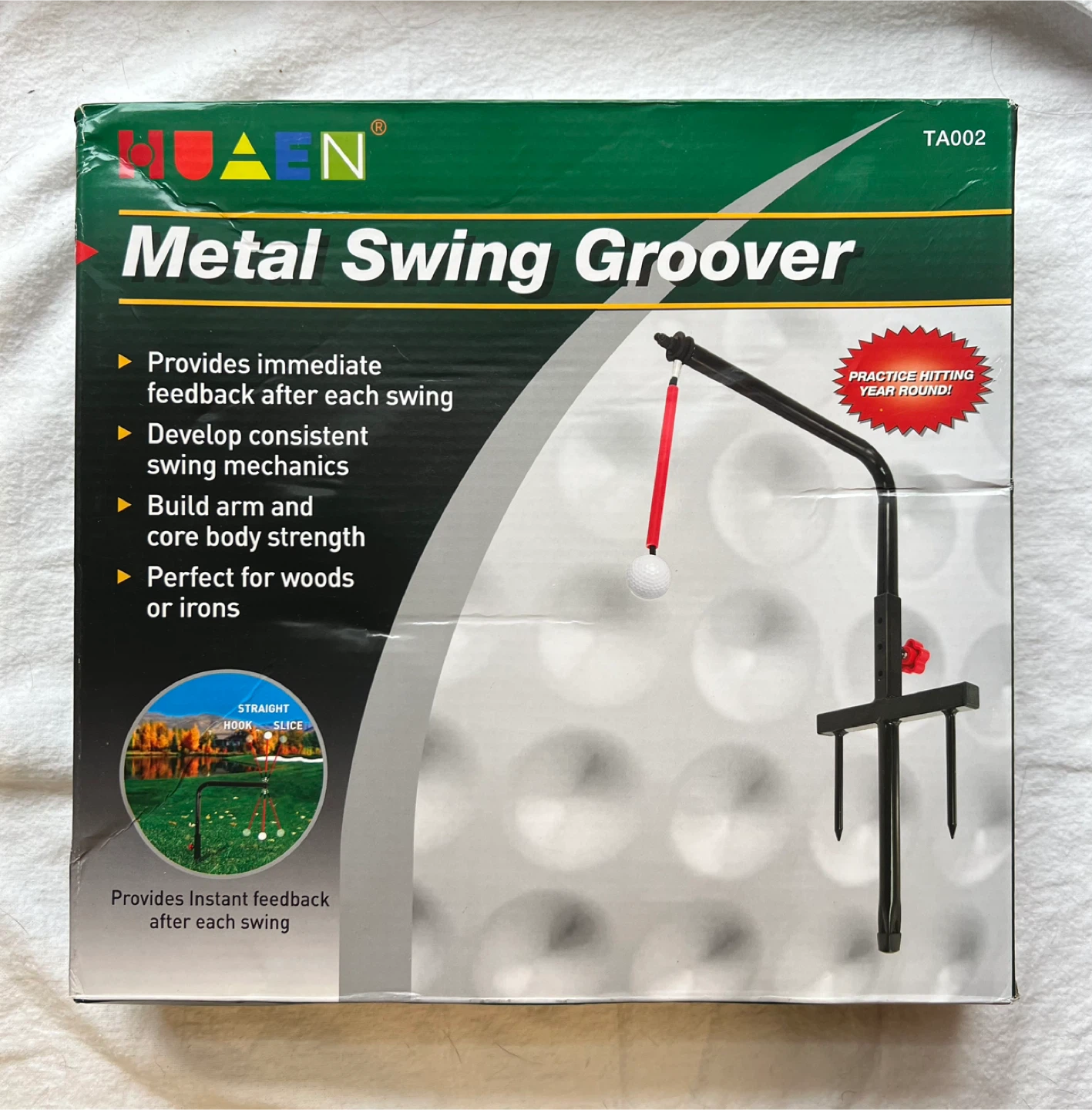 UAEN Metal Swing Groover - Golf Training Aid