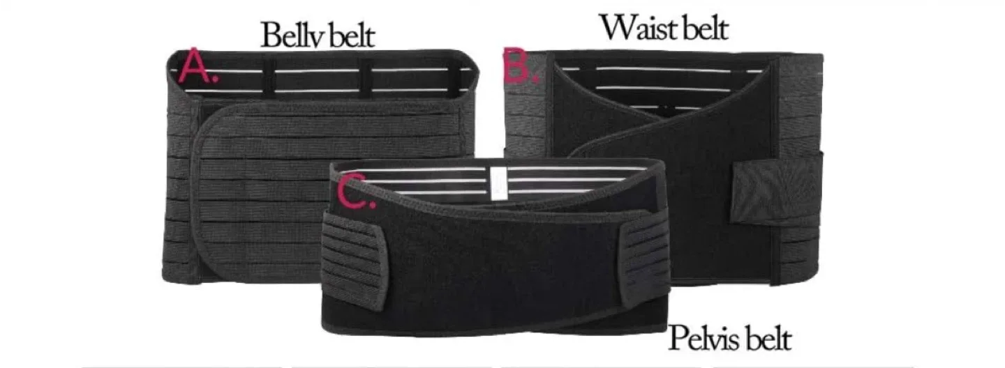 Postpartum Belly/Waist/Pelvis Belt - Black image indicator(2)