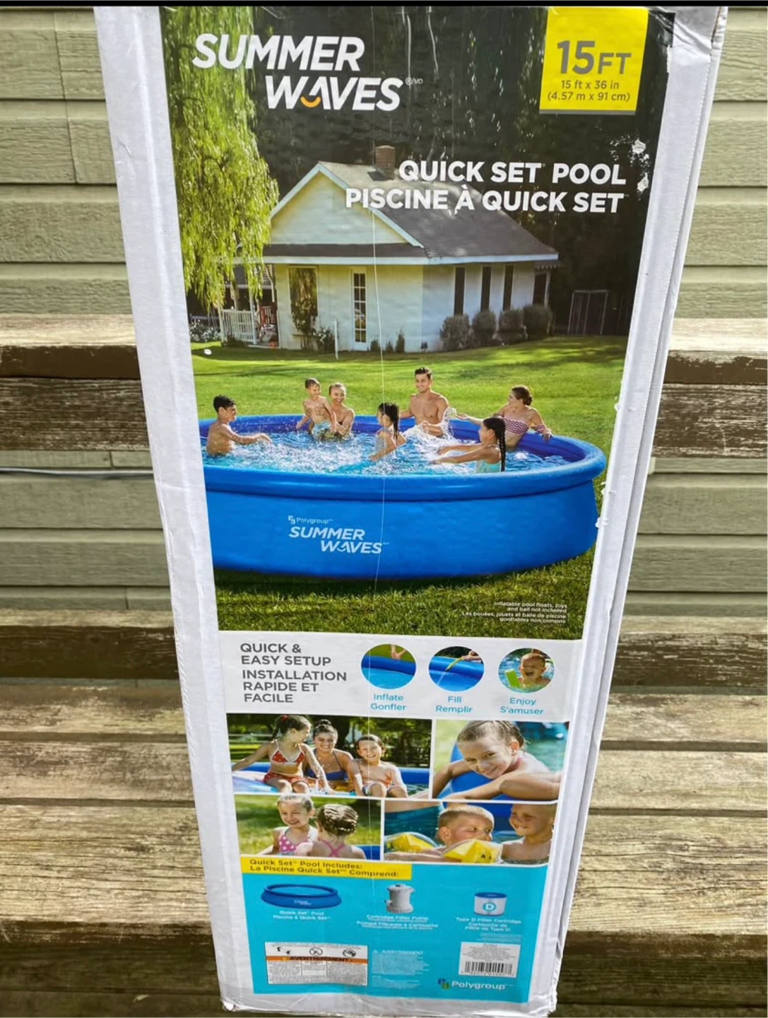 Summer Waves 15ft Quick Set Pool