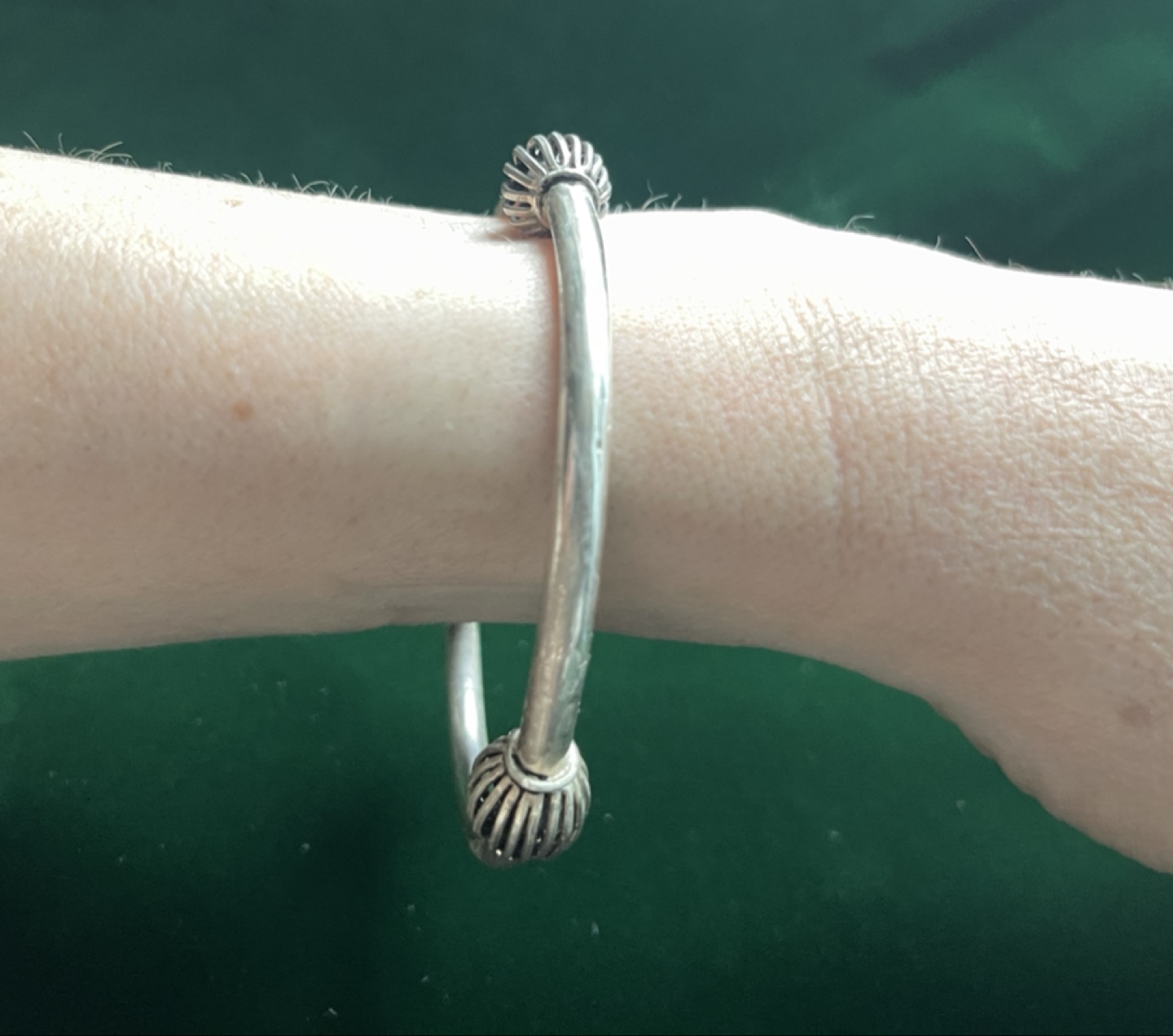 Silver Bangle Bracelet - photo 2