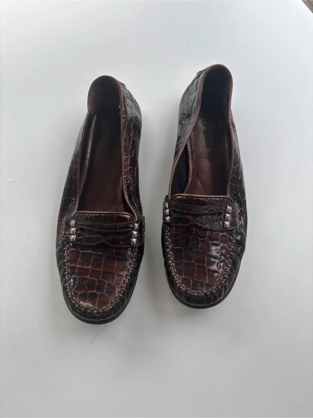 Brighton Mohawk Brown Loafer, Size 8M thumbnail