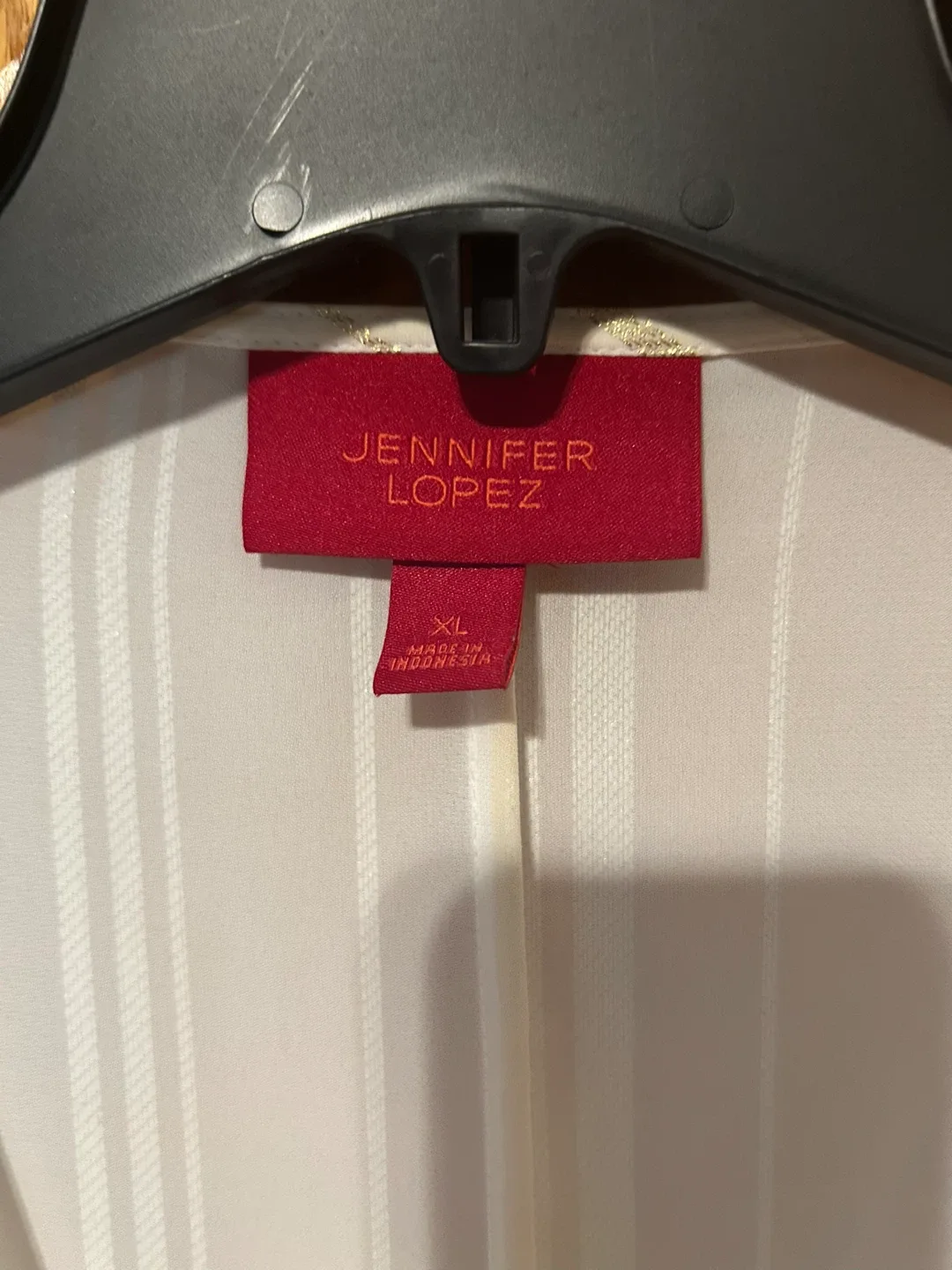 Jennifer Lopez White & Gold Blouse - XL image indicator(3)