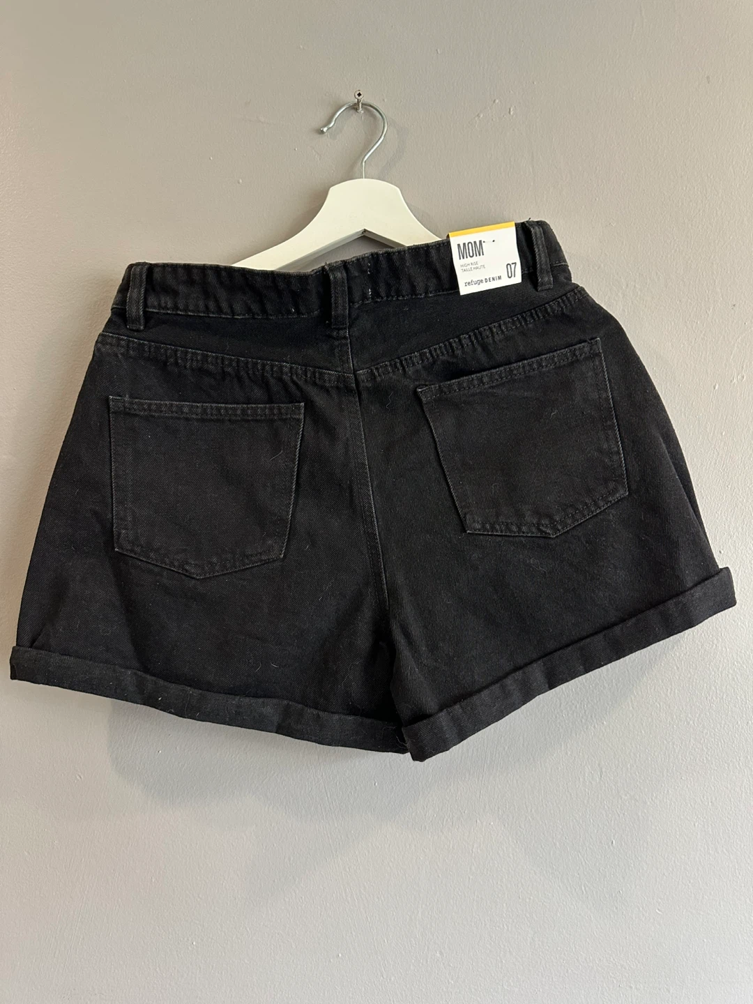 Denim Mom High Rise Shorts - Size 7 - photo 4