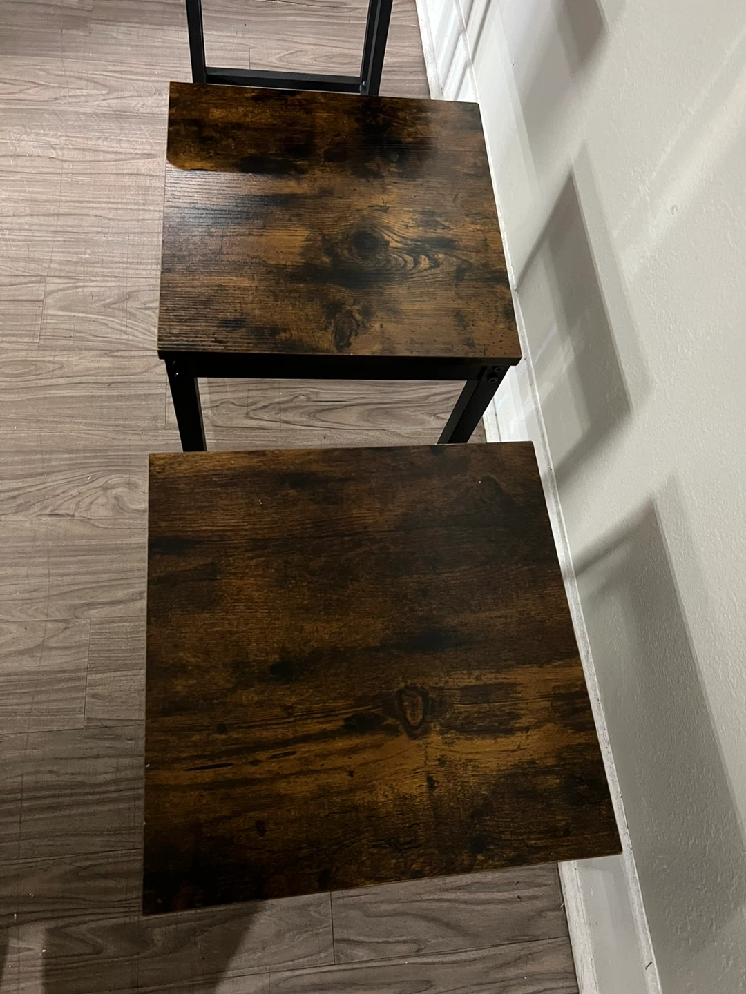 Set of 3 Nesting Tables, Brown Wood $45 set of 3 - photo 3