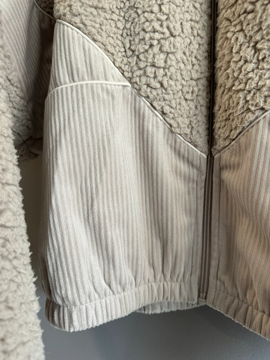 Adidas Beige Sherpa Fleece Jacket - photo 5