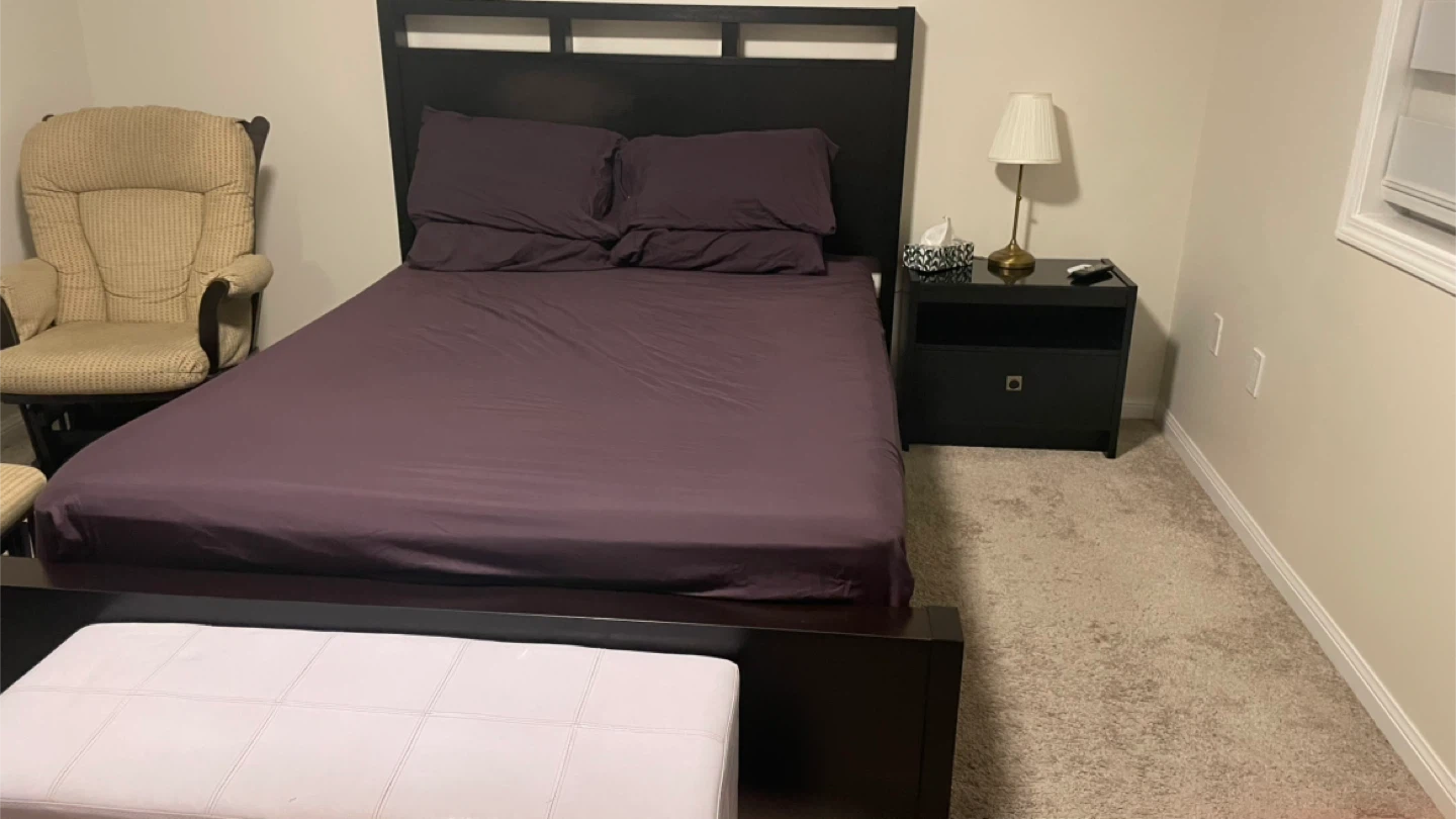 Complete Bedroom Set – Double Bed + Vanity & Nightstand for Sale - photo 5