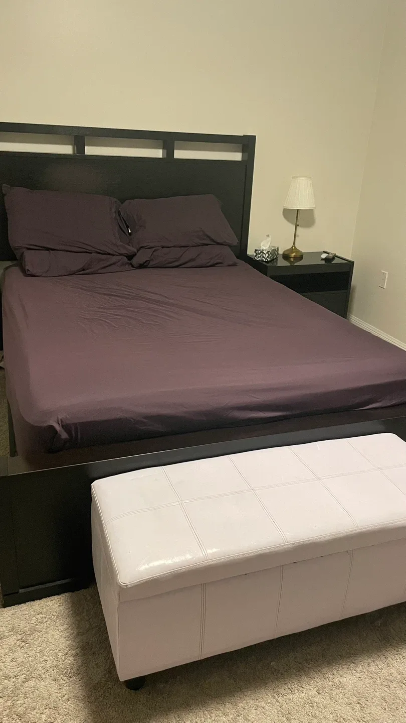 Complete Bedroom Set – Double Bed + Vanity & Nightstand for Sale thumbnail