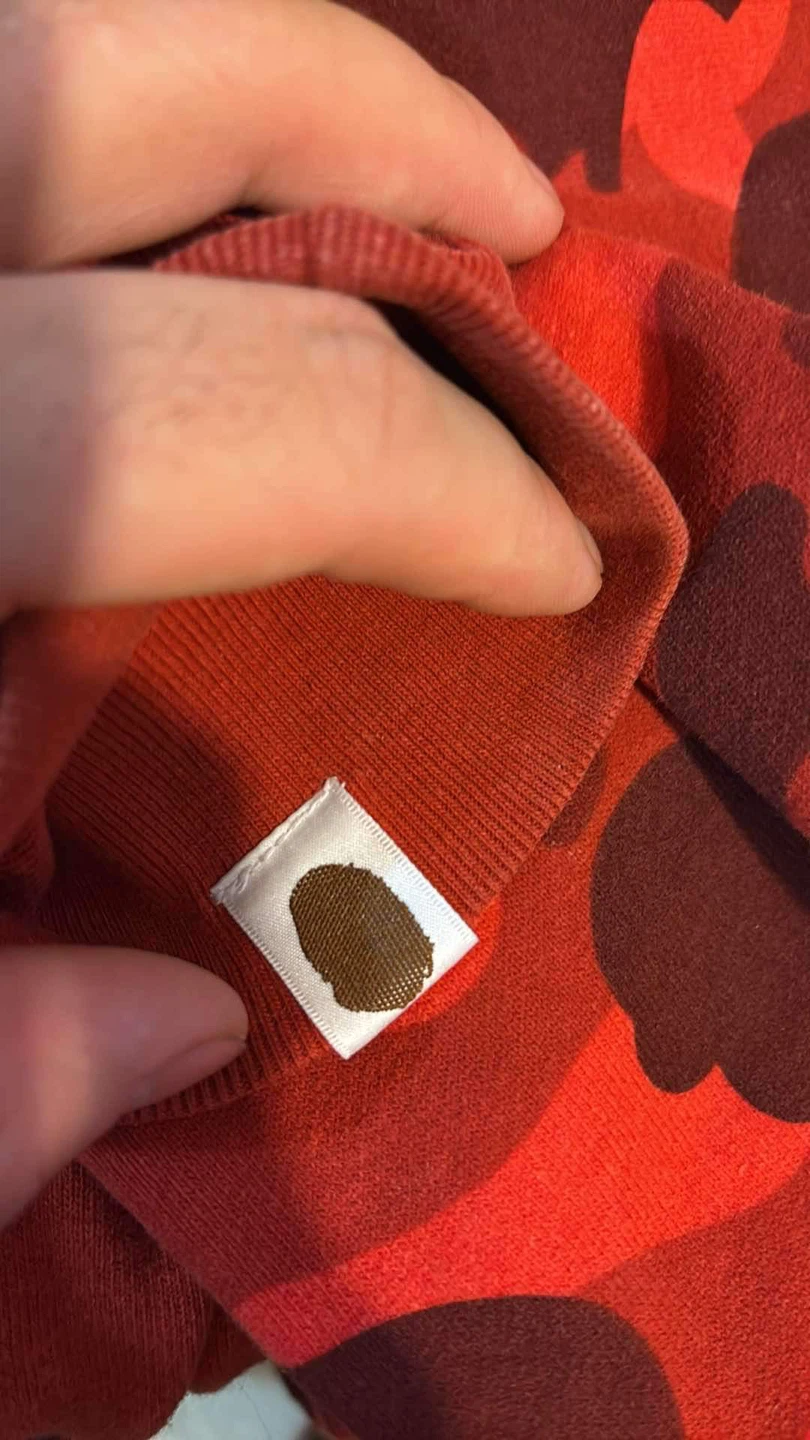 BAPE Red Camo Shark Full Zip Hoodie - photo 4