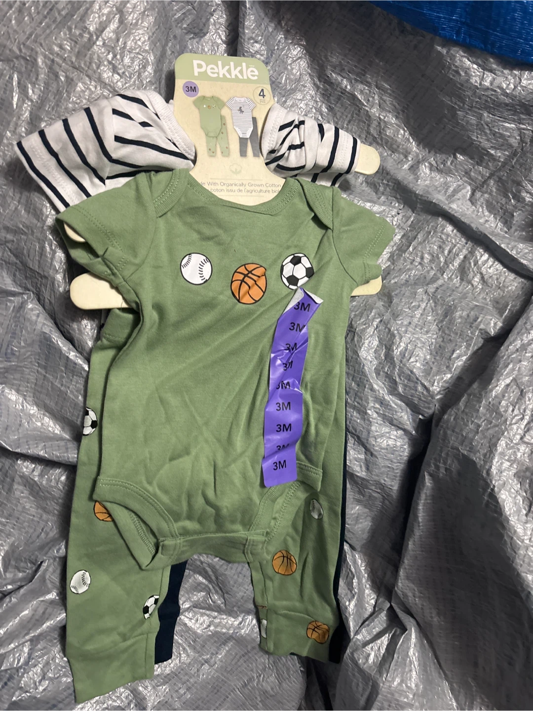 Pekkle 3M 4-Piece Baby Outfit - New