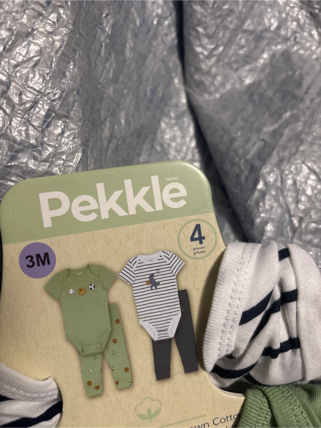 Pekkle 3M 4-Piece Baby Outfit - New - photo 3