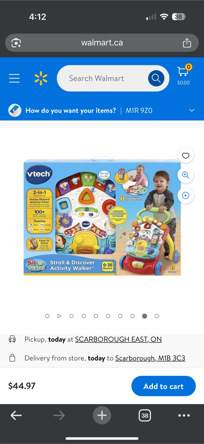 VTech 2-in-1 Stroll & Discover Activity Walker - photo 2