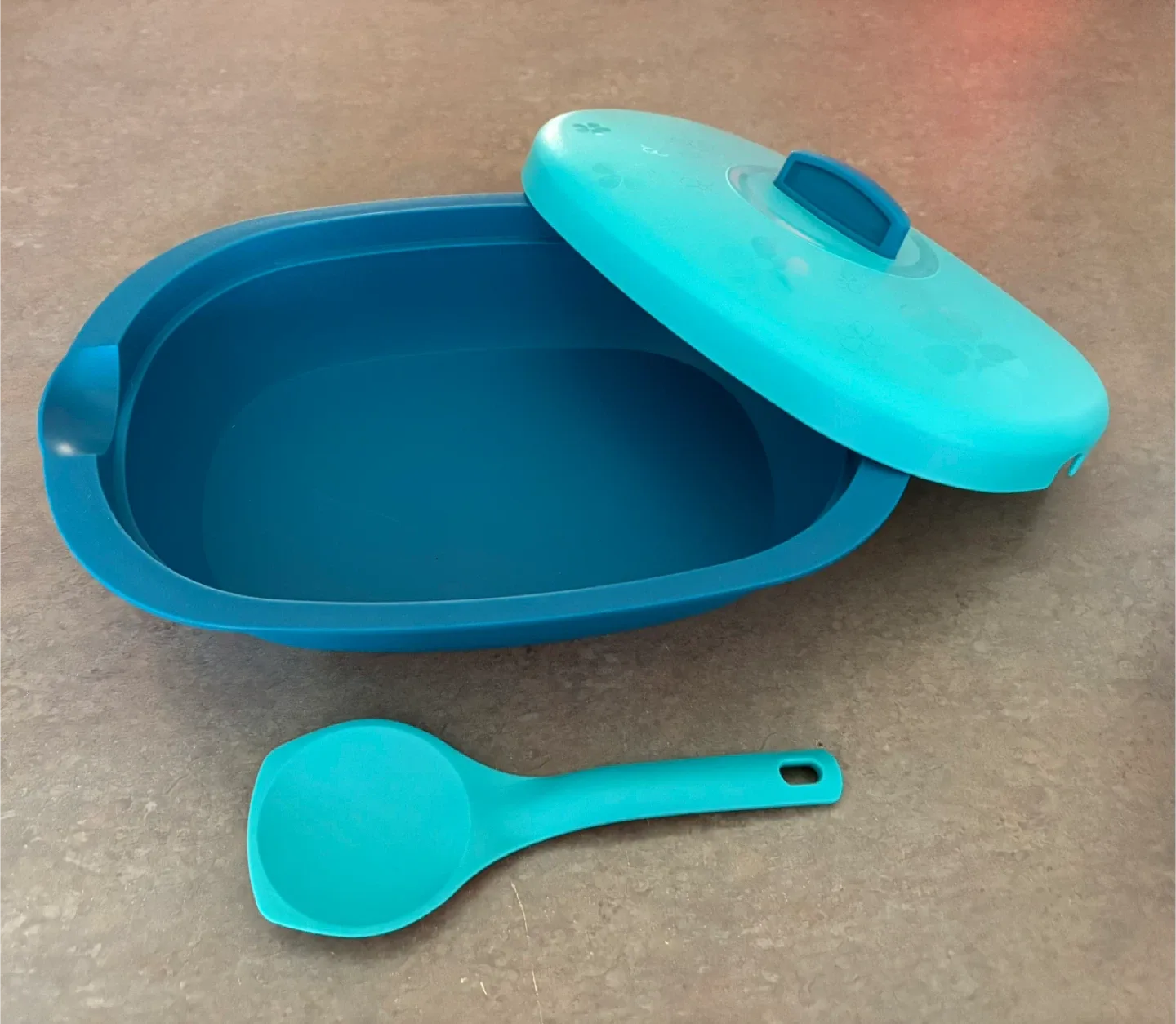 🥕 2 pcs Serving Bowl with Lid & Ladle image indicator(2)