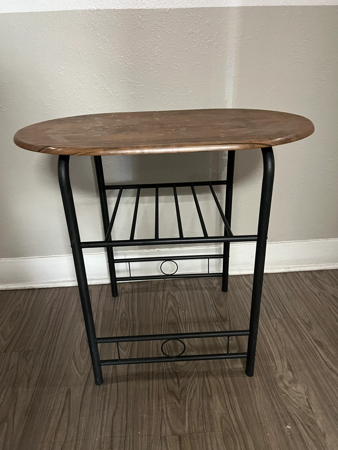 Small Round Wood Top Table