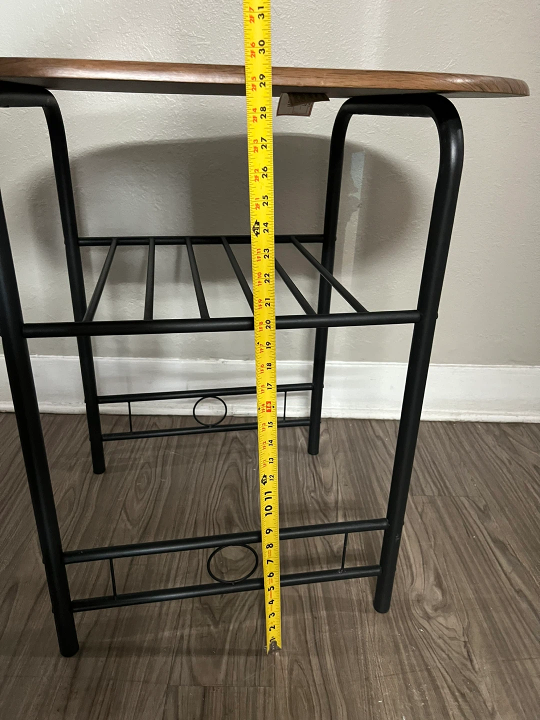 Small Round Wood Top Table - photo 5