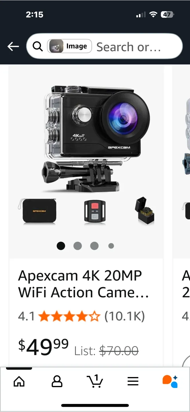 Apexcam M80 4K Action Camera - Like New! thumbnail