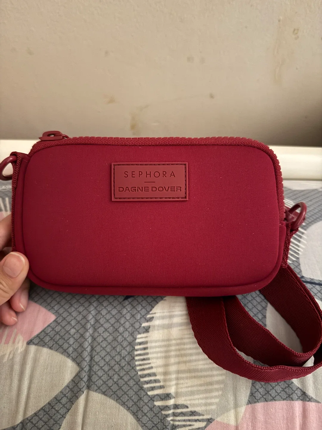 SEPHORA x Dagne Dover Burgundy Mara Phone Sling Bag thumbnail