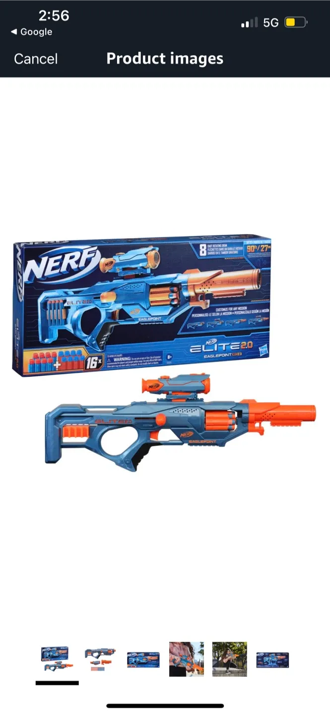 Nerf Elite 2.0 Eaglepoint RD-8 Blaster thumbnail