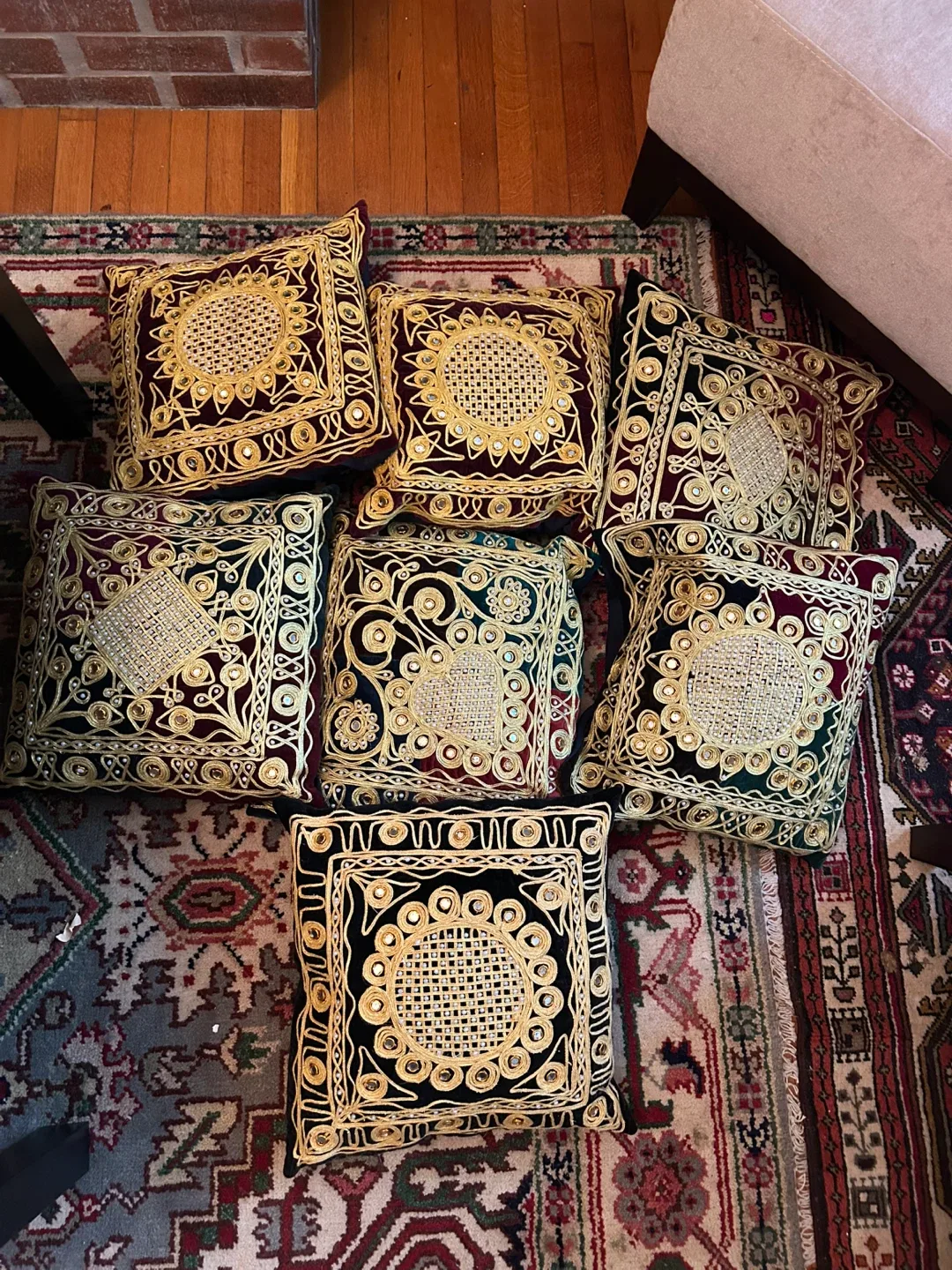Embroidered Decorative Pillows thumbnail