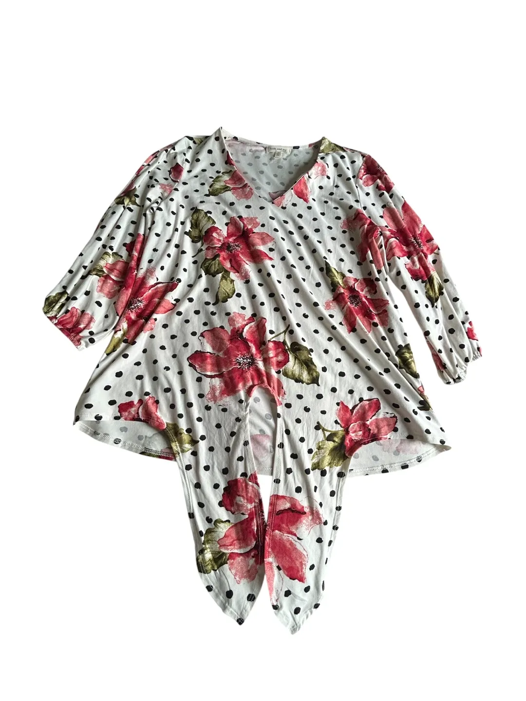 Cloth and Joy Floral Print Tunic Top thumbnail