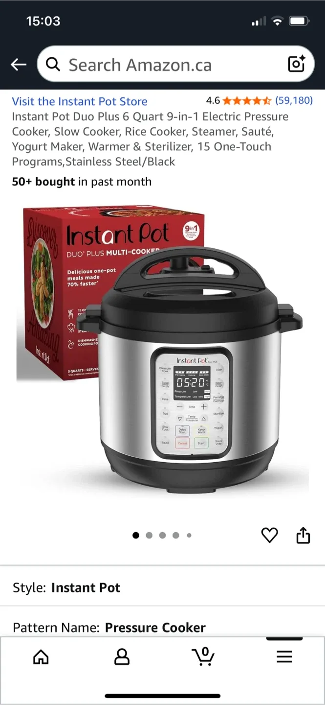 New Instant Pot Duo Plus 6 Quart  New! thumbnail