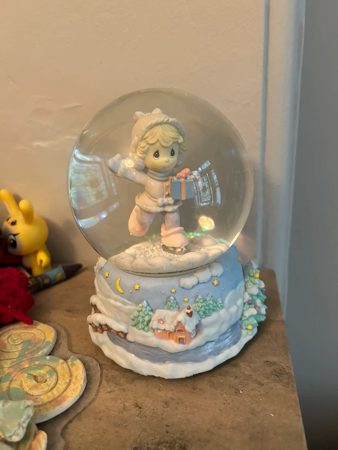 Precious Moments Snow Globe Figurine thumbnail