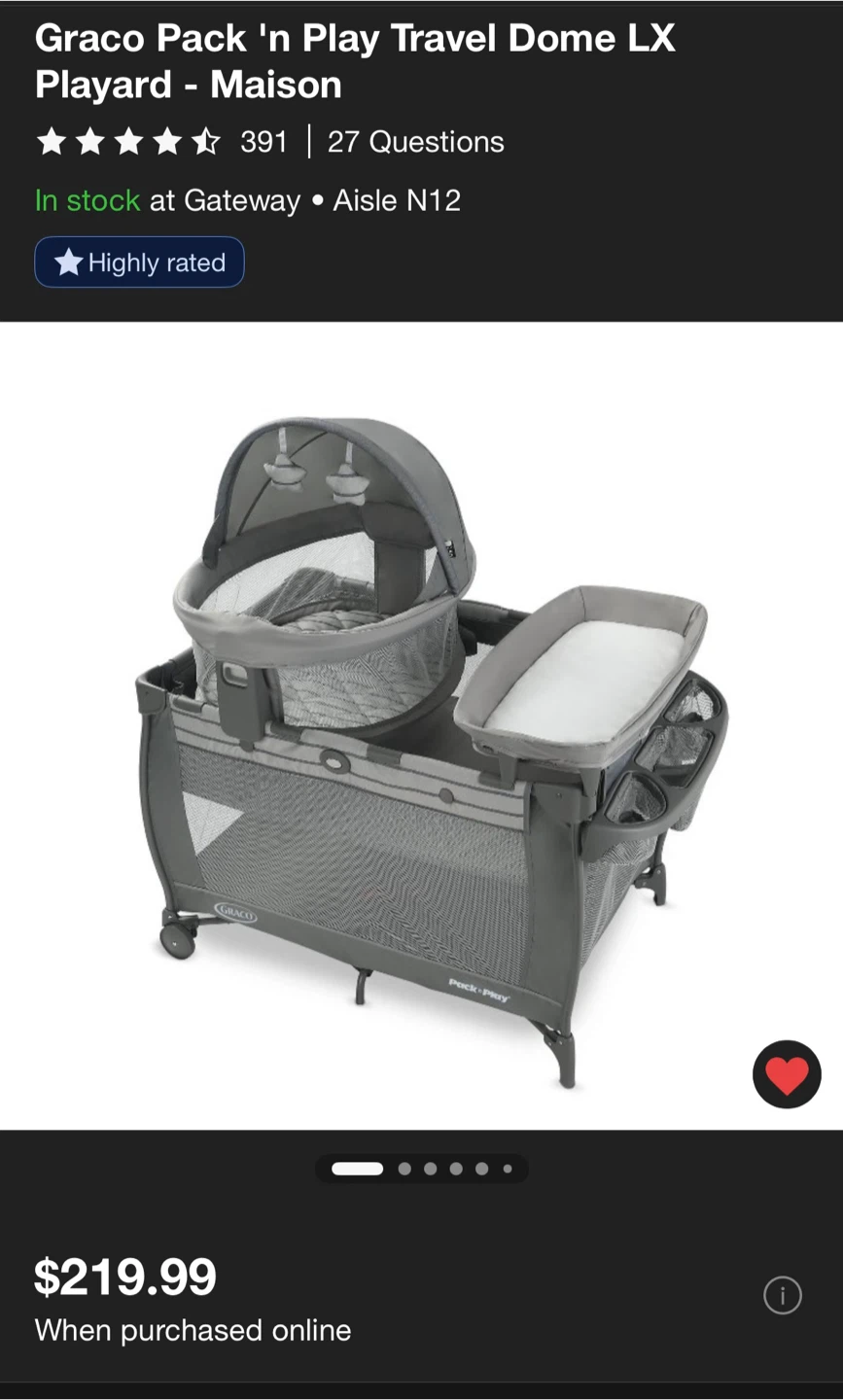 Graco Pack 'n Play Travel Dome LX Playard - photo 2