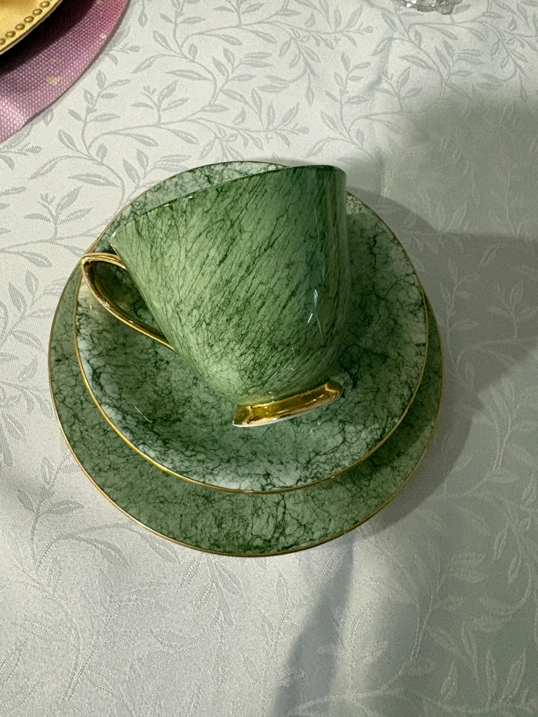 Royal Albert Gossamer Tea Cup Set- Green thumbnail