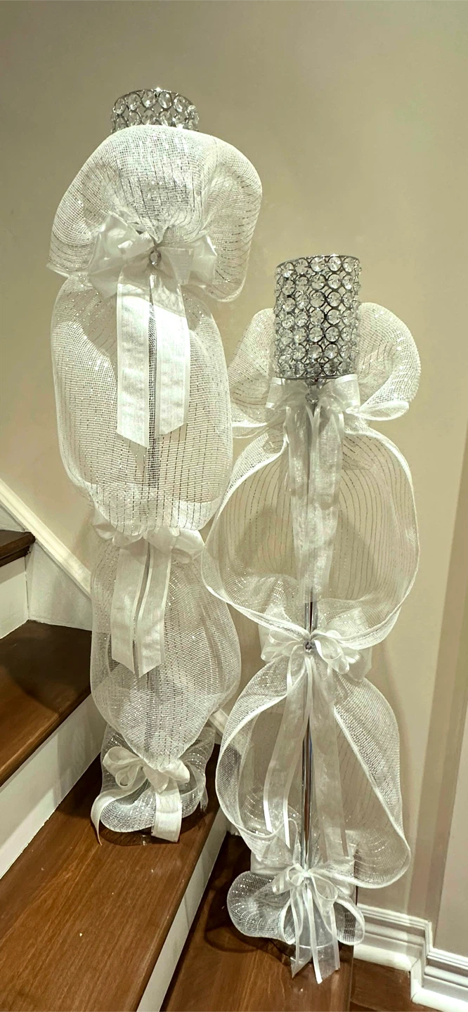 Floor Candle holders - decor, wedding,  christening