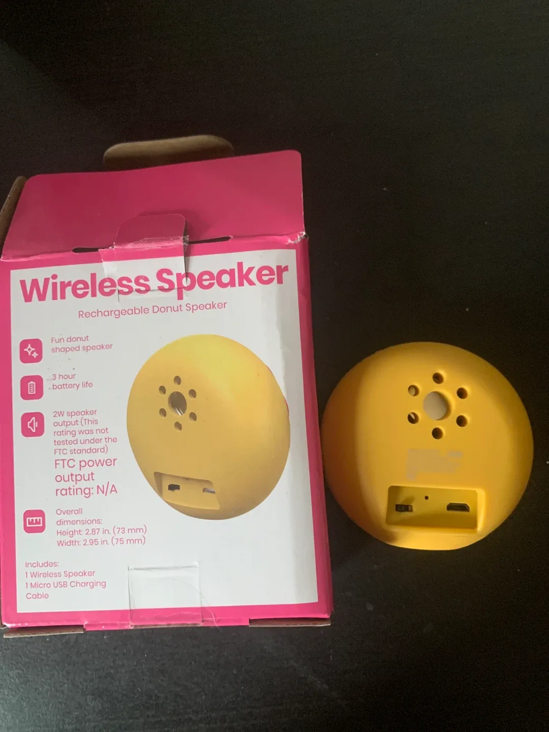Donut Wireless Speaker - Rechargeable image indicator(2)