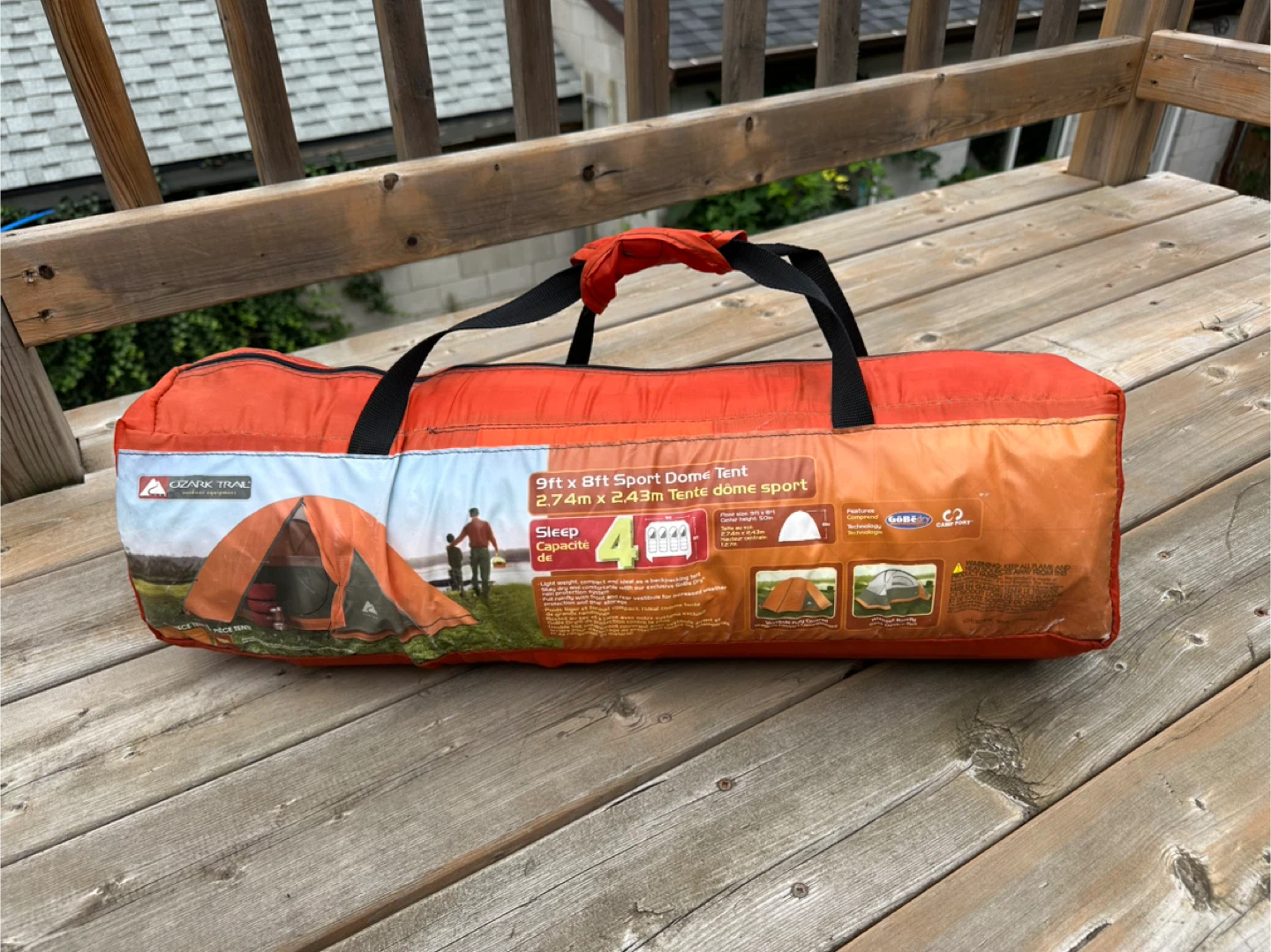 Ozark Trail 9ft x 8ft Sport Dome Tent - Sleeps 4