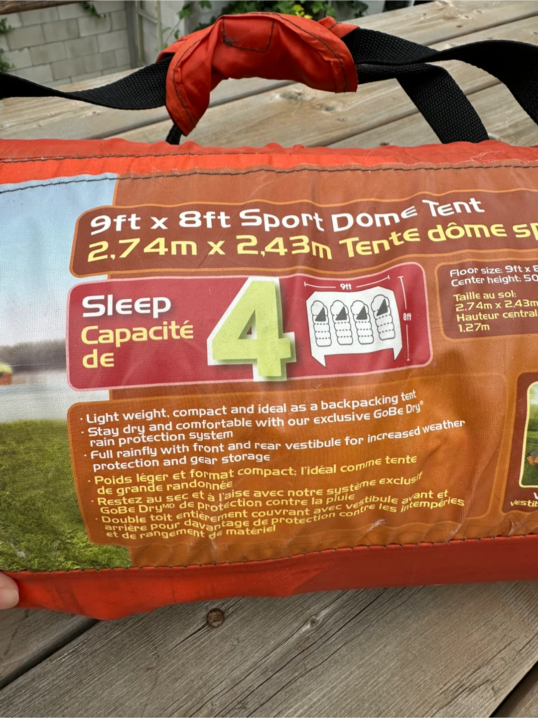 Ozark Trail 9ft x 8ft Sport Dome Tent - Sleeps 4 - photo 2