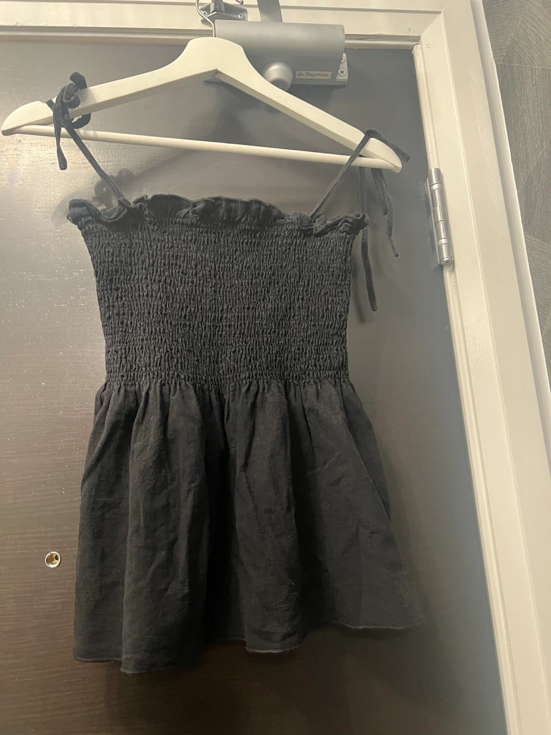 Black Smocked top