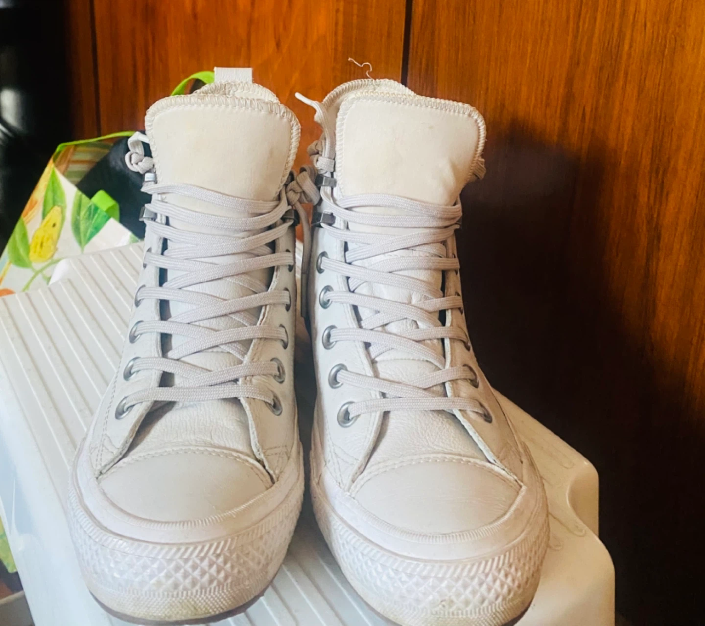 Converse All Star High Top Leather Sneakers - photo 3
