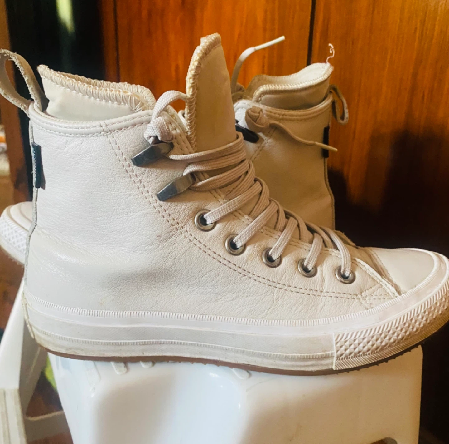 Converse All Star High Top Leather Sneakers - photo 2