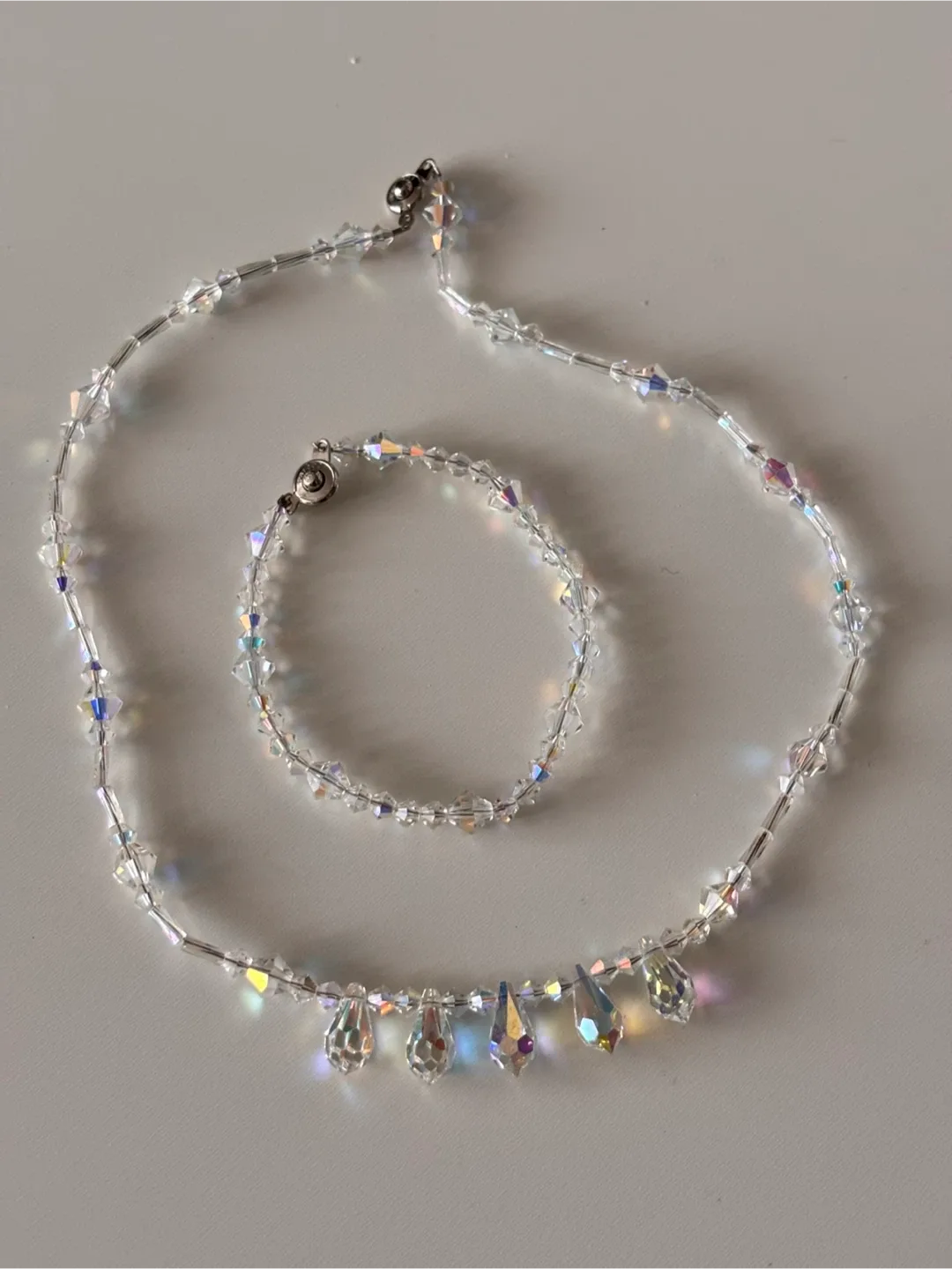 Crystal Necklace and Bracelet Set image indicator(2)