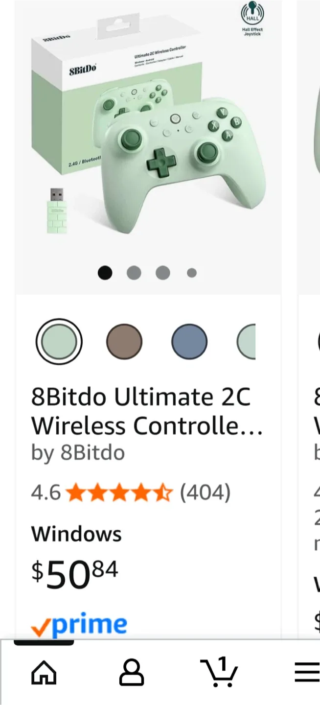 8BitDo Ultimate 2C Wireless Controller - Green thumbnail