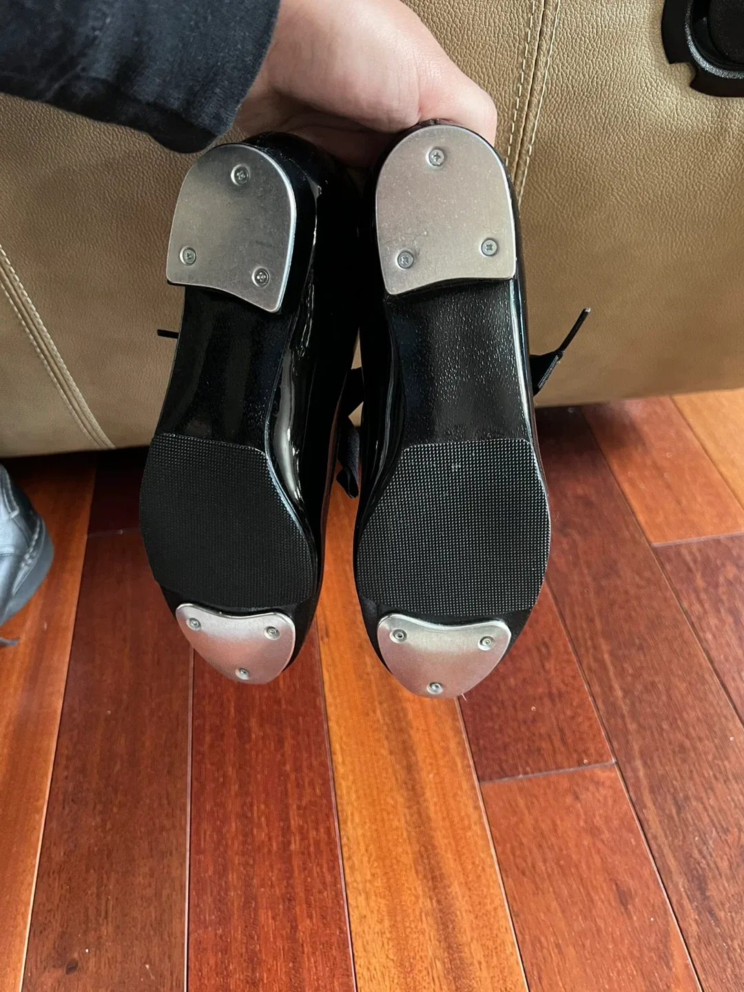 Johnny Brown Montreal Black Tap Shoes - Size 2 Kids image indicator(4)