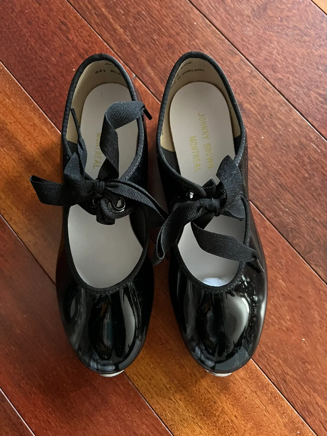 Johnny Brown Montreal Black Tap Shoes - Size 2 Kids image indicator(2)