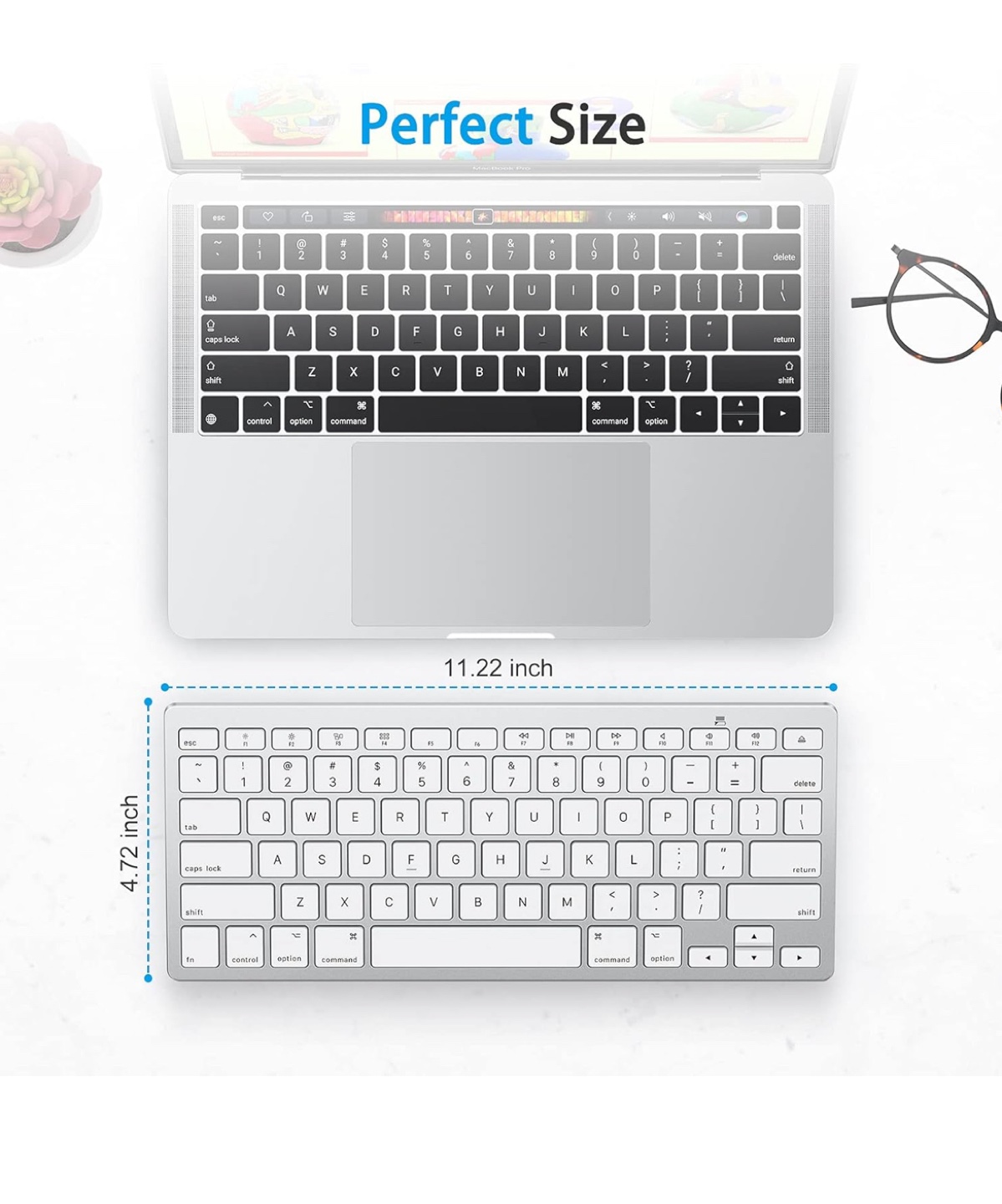 Mac Wireless Keyboard - Silver - photo 3