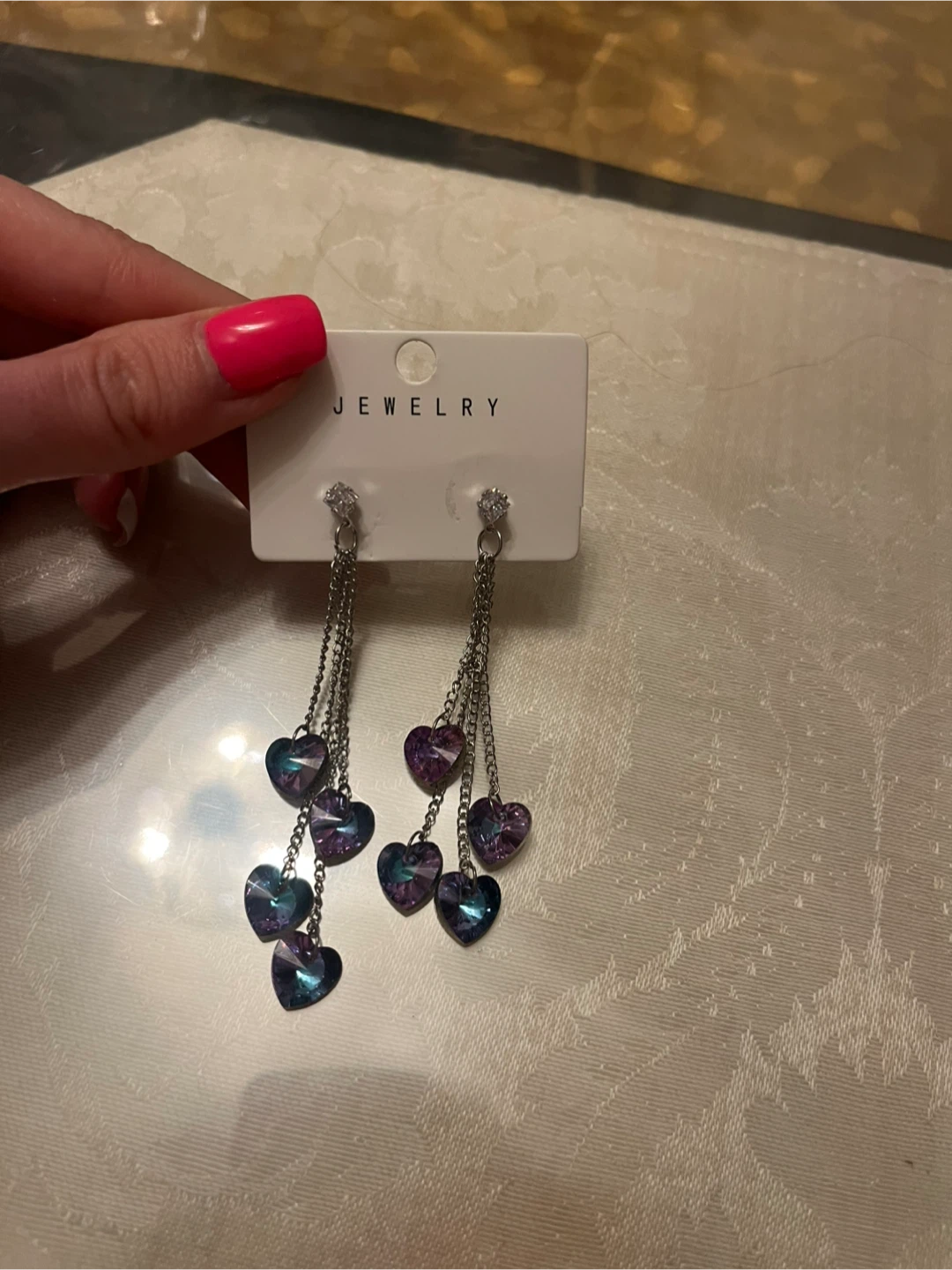 Swarovski Crystal Heart Earrings - photo 3