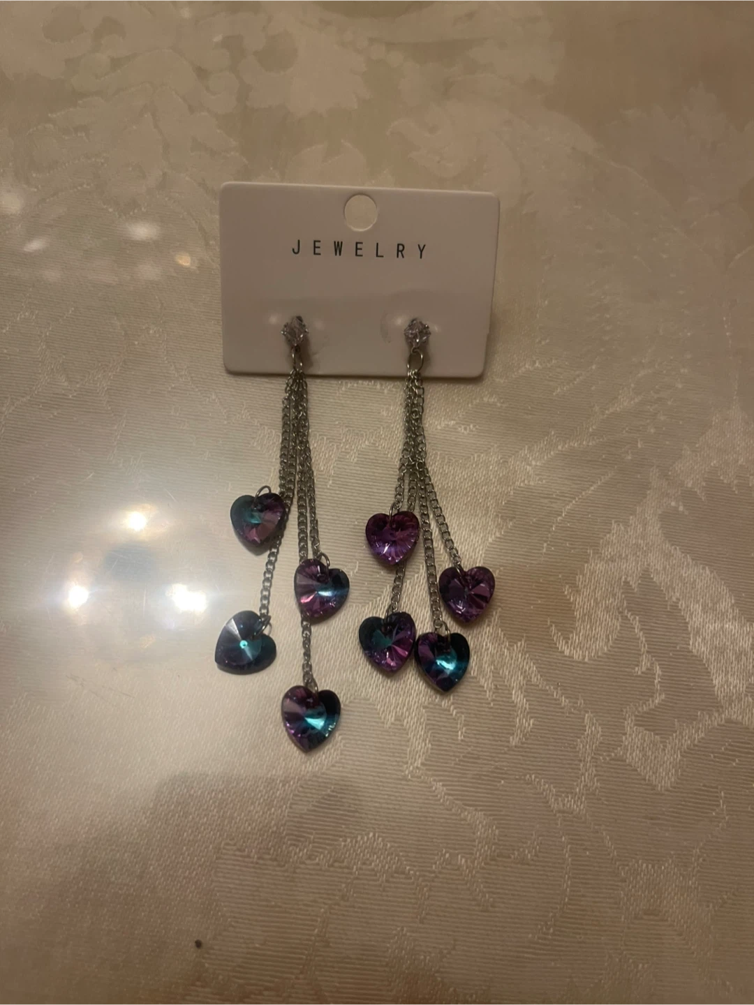 Swarovski Crystal Heart Earrings