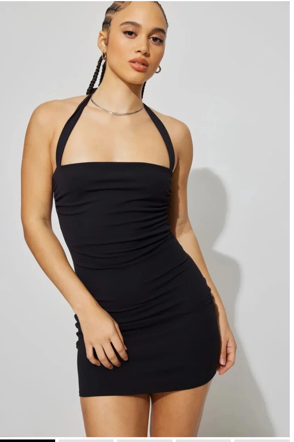 Garage Black Halter Dress - Size L