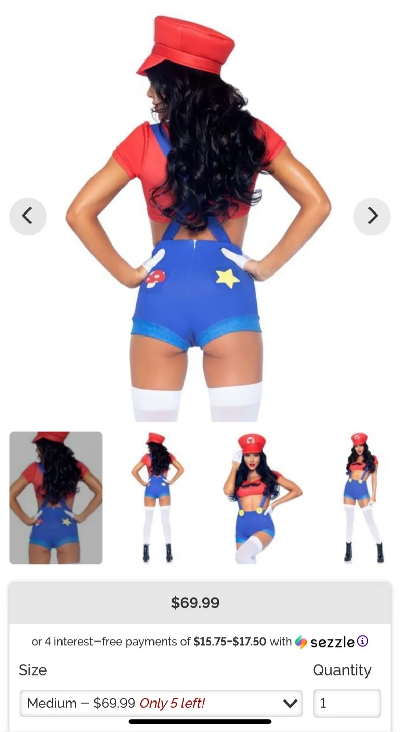 Leg Avenue Gamer Babe Costume - Size S/P image indicator(7)