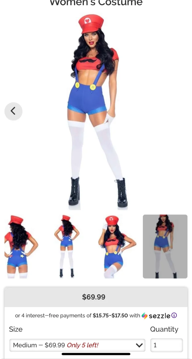 Leg Avenue Gamer Babe Costume - Size S/P image indicator(9)