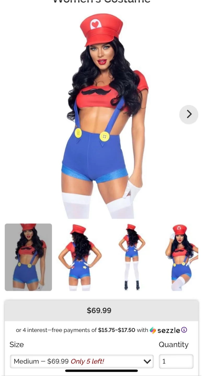Leg Avenue Gamer Babe Costume - Size S/P image indicator(8)
