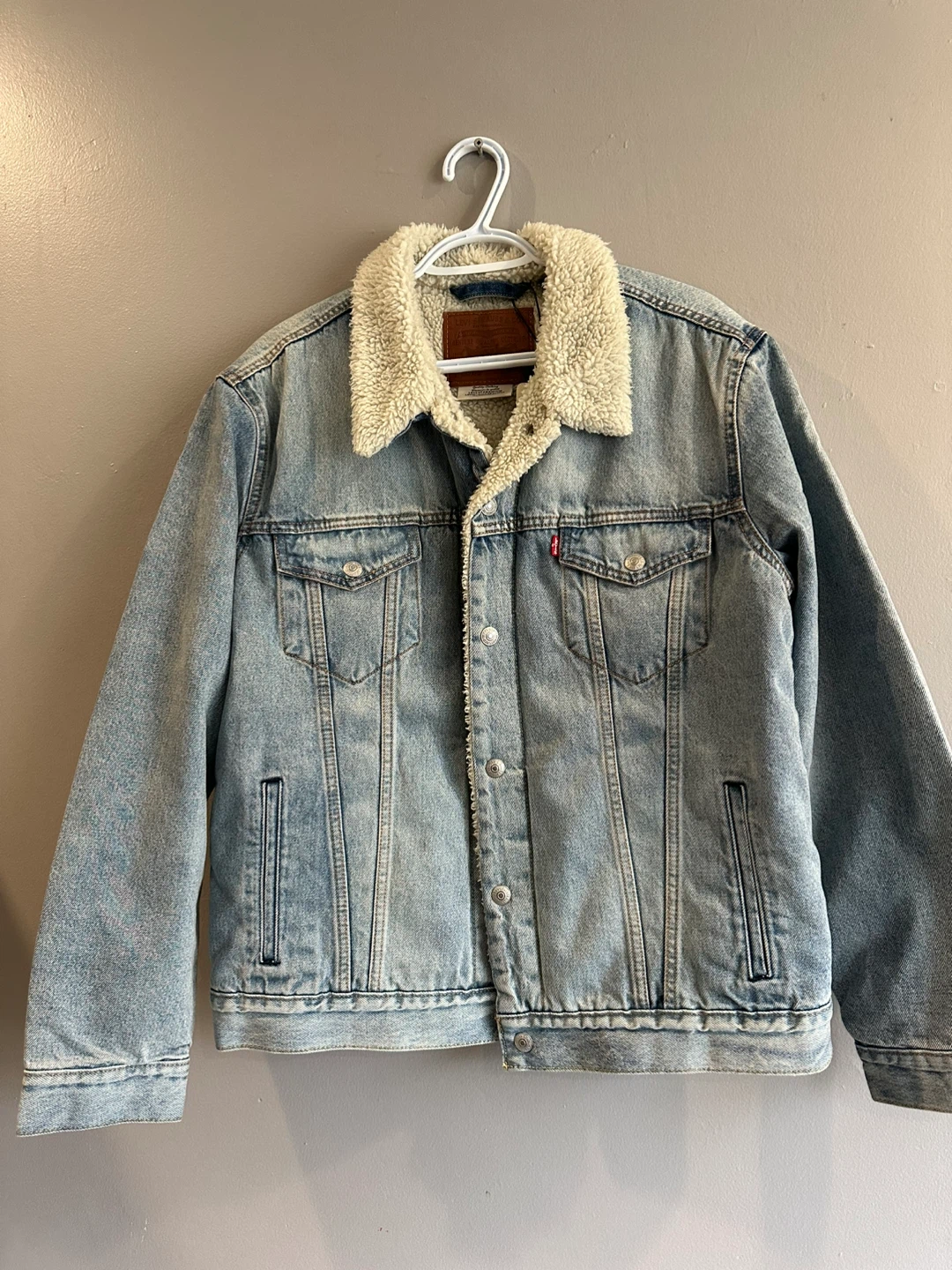 Levi's Denim Sherpa Trucker Jacket Mens