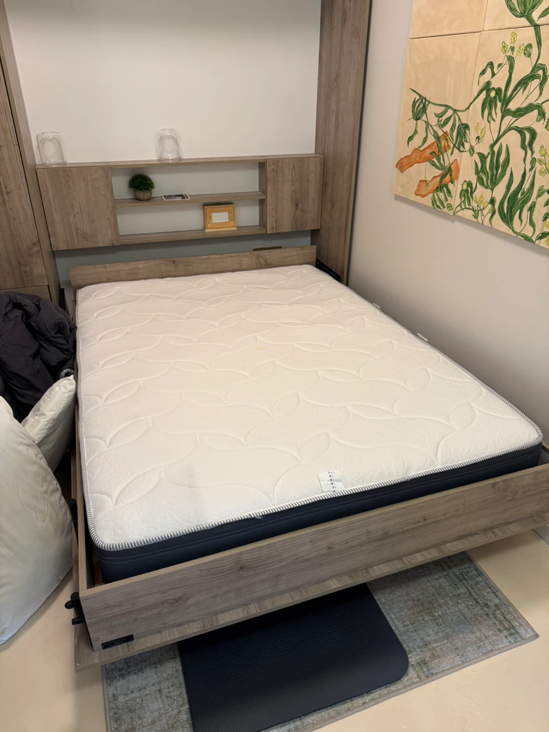 Double sized bed frame with headboard and storage - photo 5
