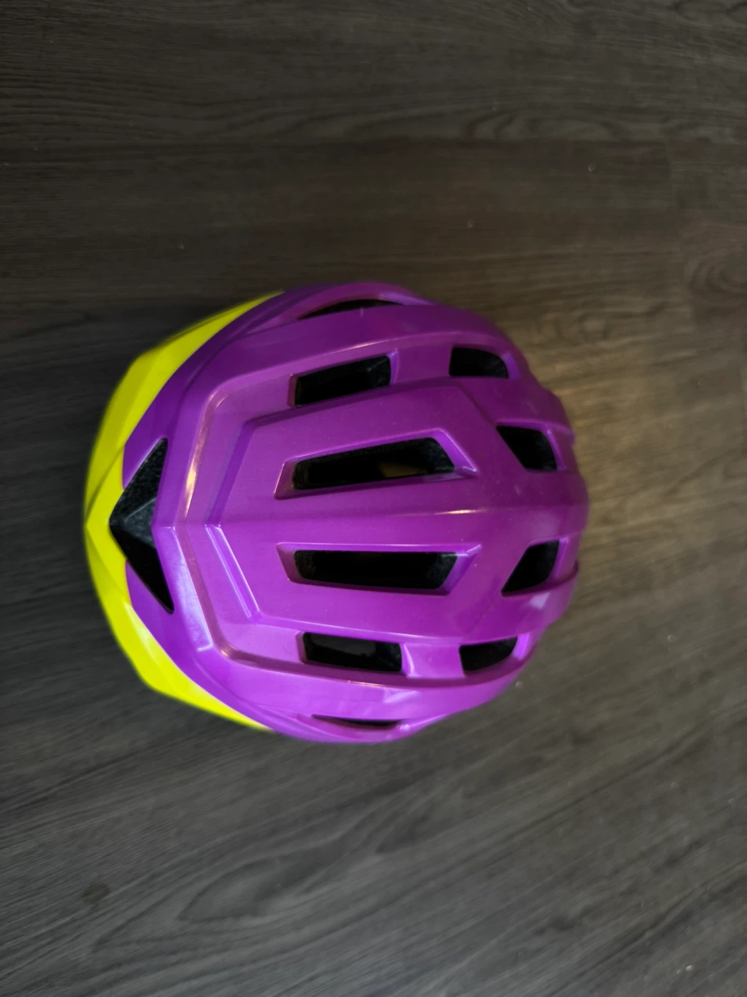 Supercycle Youth Bike Helmet - Purple & Yellow